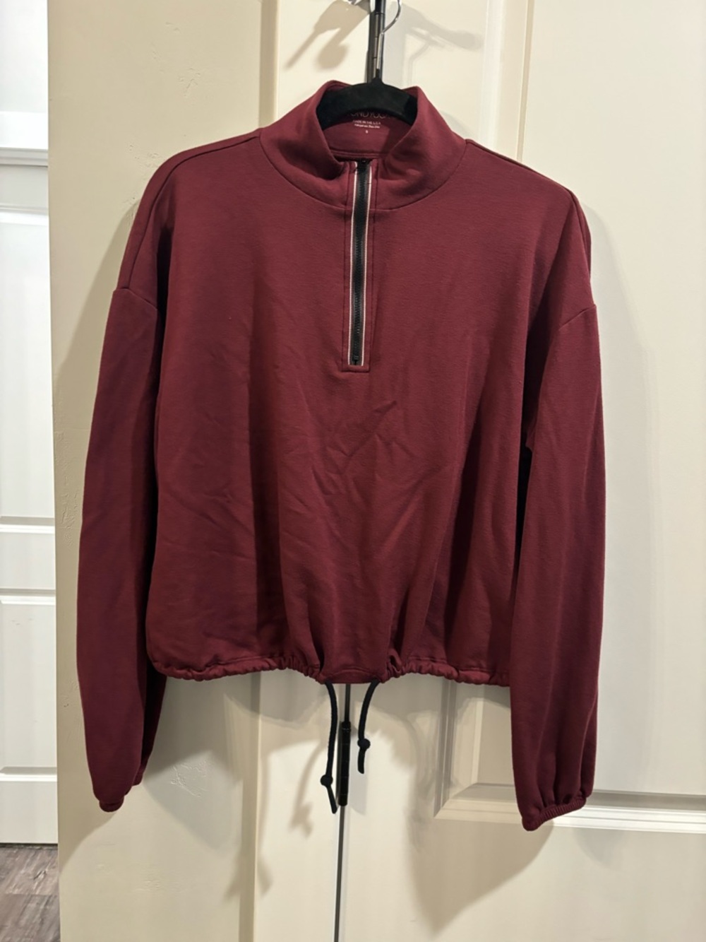 Beyond Yoga Women's Zip Pullover Jacket - Burgundy